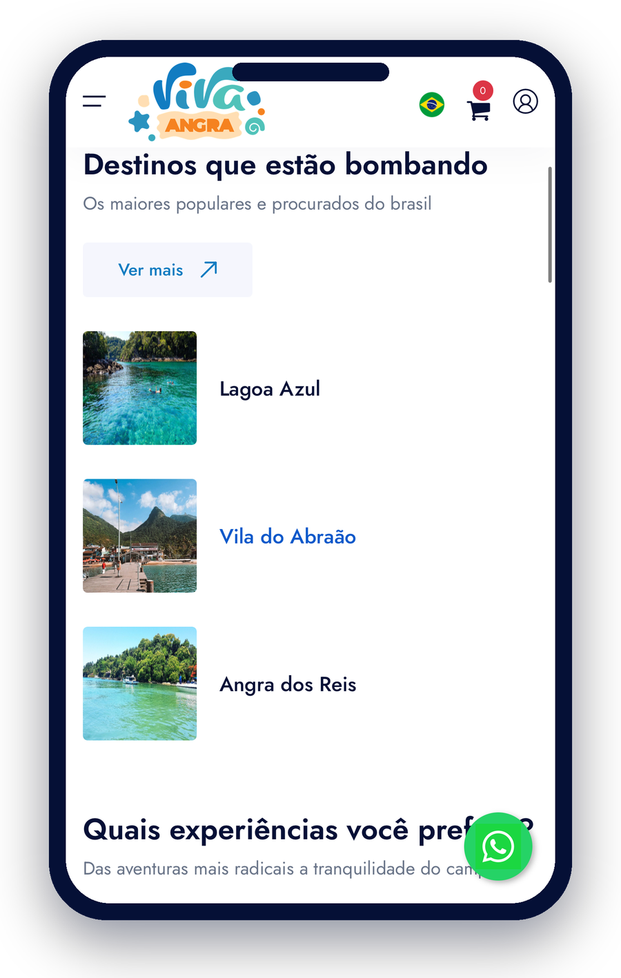 Destinos de Angra e Ilha Grande organizados